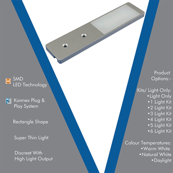 NOVA MINI LED ULTRA-THIN CABINET LIGHT 2.2W usps v2