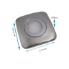 GALAXY IP44 COB LED CABINET SQUARE LIGHT POLISHED CHROME 2.6W size K01-0128 V2