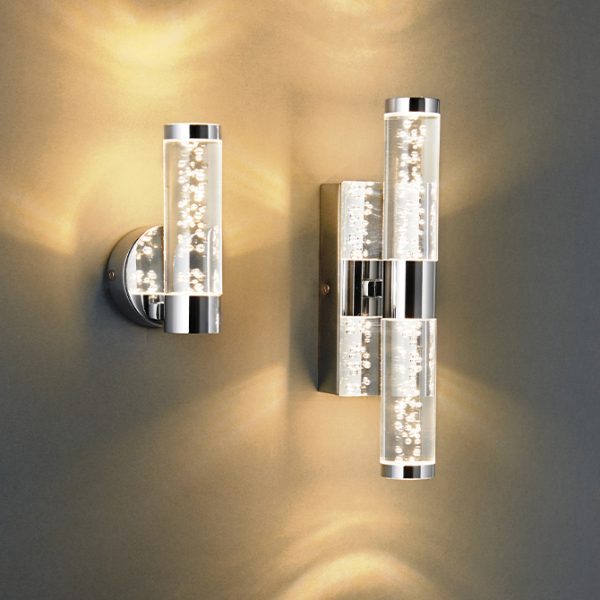 IP44 RATED BUBBLE EFFECT WALL LIGHTS D02-4013 & D02-4014 insitu 670x670