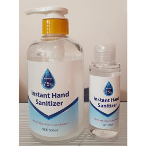 VEWhygiene 75% alcohol hand sanitiser gel 100ml and 500ml
