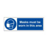 VEWhygiene Masks must be worn in this area coronavirus safety sign 2
