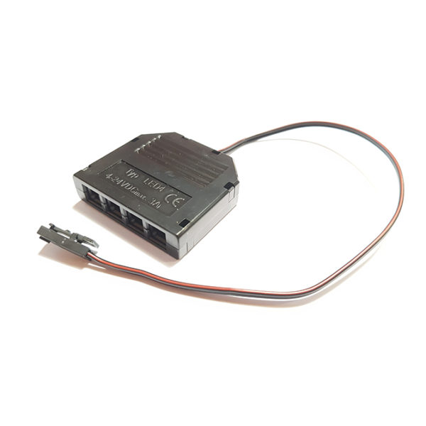 Micro 4 way connector block cw micro plug black R90-0133 670x670